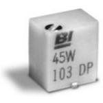 44WR1KLFT7, Res Cermet Trimmer 1K Ohm 10% 0.25W(1/4W) 9(Elec)Turns 1.42mm (4.83 ...