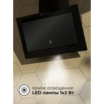 Вытяжка каминная Lex Mio G 500 черный управление: кнопочное (1 мотор)