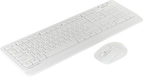 Фото 1/8 Клавиатура + мышь A4Tech Fstyler FG1012 клав:белый мышь:белый USB беспроводная Multimedia (FG1012 WHITE)