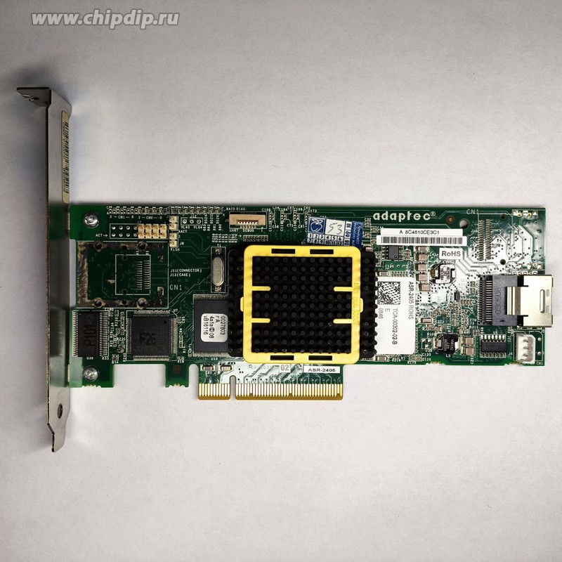 thumbnail image 2 of Adaptec ASR-2405 SAS/SATA RAID Controller Card – 4 Port, 3Gb/s, PCIe 8x 2 of 6