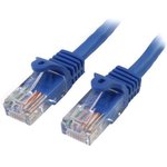 45PAT3MBL, Blue PVC Cat5e Cable UTP, 3m Male RJ45/Male RJ45