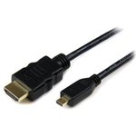 HDADMM1M, Аудио / Видео кабель в сборке, Штекер HDMI, Штекер Micro HDMI, 3.3 фут, 1 м, Черный