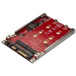 S322M225R, 2 port 2.5 in Dual Slot M.2 to SATA Adapter
