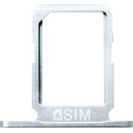 Держатель (лоток) SIM карты для Samsung Galaxy S6 G920F Single Sim белый