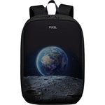 Рюкзак PIXEL MAX Black Moon чёрный (LED-экран 25*25 px, 16,5 млн цветов, 20 л. ...
