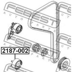 Ролик натяжной ГРМ FORD FOCUS II 2187-002