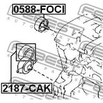 Ролик натяжной FORD FOCUS CB4 2008-2011 [EU] FEBEST 2187-CAK