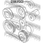 Ролик MAZDA TRIBUTE EP 2000-2004 [GEN] обводной комплект \ 2188-FOCI FEBEST