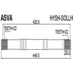 HYSH-SOLLH, Полуось левая 22x446x22