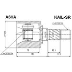 KAIL-SR, ШРУС внутренний левый 25x38x30