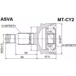 MT-CY2, ШРУС наружный 30x59 5x28