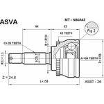 MT-N84A43, ШРУС наружный 24x54x25