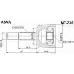 MT-Z36, ШРУС наружный 21x53x25