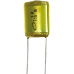QYX2A334KTP, YX Polyester Film Capacitor, 100V dc, ±10%, 330nF, Radial