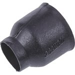 203W301-25-G02-0, Heat Shrink Boot Black, Fluid Resistant Elastomer, 10mm