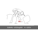 63526SG000, Уплотнитель арки двери внутренний правый