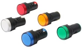 Photo 1/6 085-06-03, Lamp AD16-16DS(LED)matrix d16mm green 230V IP40