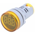 085-06-258, Индикатор тока AD-22 (LED) d22мм желтый IP54 HLT