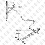 FP0890, Тяга стабилизатора задняя левая/правая