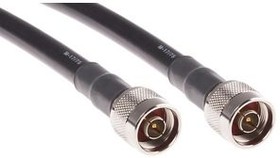 4262195, RF Cable Assembly, N Male Straight - N Male Straight, 3m, Black