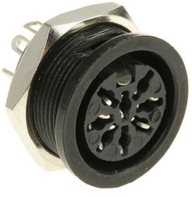 491140, DIN Connector, 4A, 100V, 8 Poles, Socket