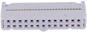 6257404, IDC Connector, Right Angle, Socket, Grey, 1A, Contacts - 26