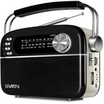 SV-020446, SVEN АС SRP-505, черный (3 Вт, Bluetooth, FM/AM/SW, USB, microSD ...