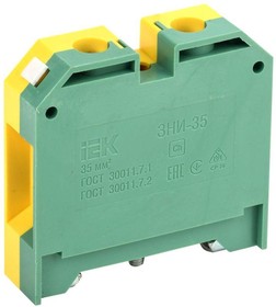 Фото 1/10 Зажим наборный ЗНИ-35PEN 35кв.мм (JXB-земля) IEK YZN20-035-K52