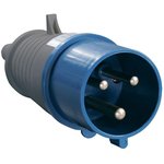 PSR01-032-3, Plug 023 2P+PE 32A 220V IP44
