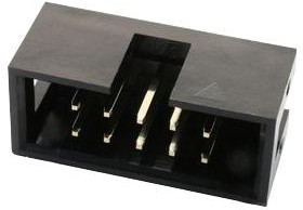 Фото 1/2 MC-254-10-00-ST-DIP, Pin Header, Wire-to-Board, 2.54 мм, 2 ряд(-ов), 10 контакт(-ов), Сквозное Отверстие