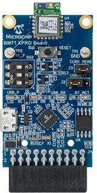Фото 1/4 DM164146, XPRO module; Bluetooth; I2C,SPI,UART; ATSHA204,BM71; 3.3VDC