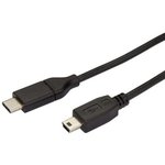 USB2CMB2M, USB 2.0 Cable, Male USB C to Male Mini USB B USB-C to USB Mini-B Cable, 2m