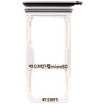 Держатель (лоток) SIM карты для Samsung Galaxy A3 2017 A320 Dual Sim черный