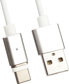 Фото 1/2 USB Дата-кабель "Magnetic Cable" магнитный Charge&Sync USB Type C (белый/коробка)