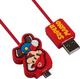 Фото 1/2 USB Дата-кабель мультяшный "Mario Bros." Micro USB (коробка)