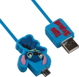 Фото 1/2 USB Дата-кабель мультяшный "Stitch" Micro USB (коробка)