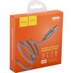 Фото 2/3 USB кабель HOCO U40A Magnetic Adsorption Micro Charging Cable (L=1M) (серый)
