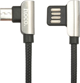 Фото 1/2 USB кабель HOCO U42 Exquisite Steel Micro Charging Data Cable (L=1,2M) (черный)