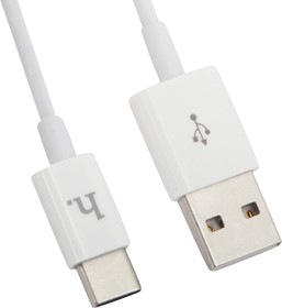 Фото 1/2 USB кабель HOCO UPT02 Metal Knitted Cable Type-C (L=1M) (белый)