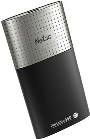 Фото 1/4 SSD External Netac 2.0Tb Z9  NT01Z9-002T-32BK  (USB3.2, up to 550/480MBs, 90х47.5х11.5mm, Aluminium+Plastic)