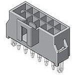 105312-1308, Headers & Wire Housings NanoFit Hdr Vrt 8Ckt DR SldrClip Blk 30Au
