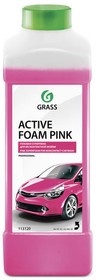 Фото 1/10 Автошампунь Active Foam Pink для бесконтактной мойки розовая пена 1л GRASS 113120