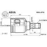 NSIU-JP16, ШРУС внутренний 23x40x25