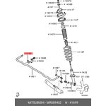 MR589402, Втулка стабилизатора заднего MITSUBISHI ECLIPSE, GALANT