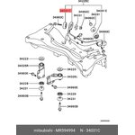 MR594994, MR594994_сайлентблок опоры заднего дифференциала!\ Mitsubishi Outlander 03