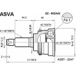 SZ-802A42, ШРУС наружный 20x49x25