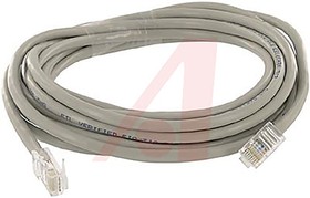 73-7770-14, Cat5e Male RJ45 to Male RJ45 Ethernet Cable, U/UTP, Grey, 4.27m
