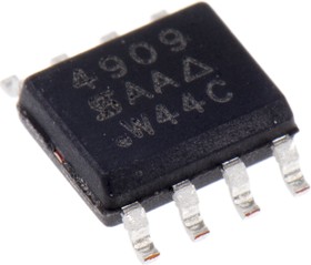 Фото 1/3 Dual P-Channel MOSFET, 6.5 A, 40 V, 8-Pin SOIC SI4909DY-T1-GE3