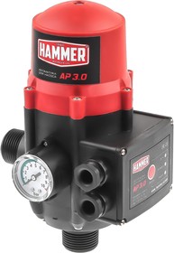Фото 1/8 131-042, Блок автоматики Hammer AP3.0 для всех типов насосов,производит. 80л\мин, раб.давл.1,5- 3бар.манометр