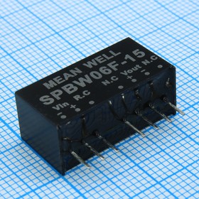 Фото 1/3 SPBW06F-15, DC/DC преобразователь, 6Вт, вход 9-36В, выход 15В/ 0.4A